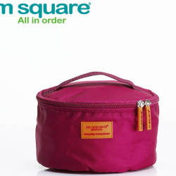 M SQUARE round shape portable multifunction travel storage pouch