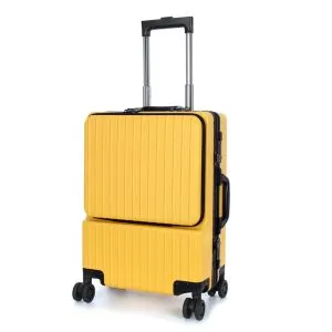 SUISSEWIN 20" Aluminium Carry-On Suitcase 45L SN8610A Yellow