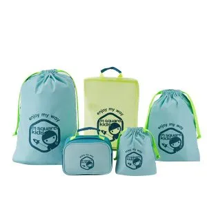 M SQUARE Kids 5-Piece Travel Organizer Set