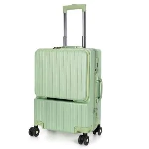 SUISSEWIN 20" Aluminium Carry-On Suitcase 45L SN8610A Green