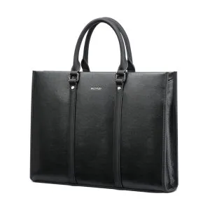 BOPAI Luxury Leather Business Briefcase 14" Laptop Bag B8711