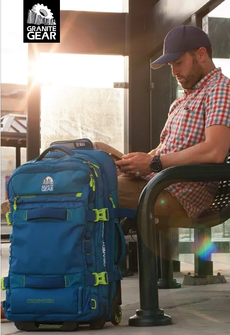 Granite Gear 79L Wheeled Duffle Bag | Large Travel Bag Australia