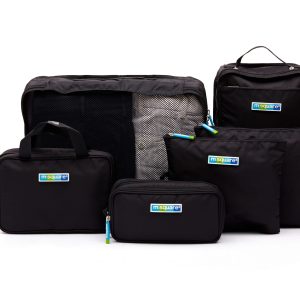 M SQUARE 6-Piece Travel Packing Organizer Set - Black